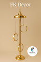 Metal golden floor lamp